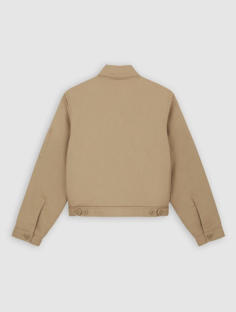 LINED EISENHOWER CROPPED JACKET KHAKI