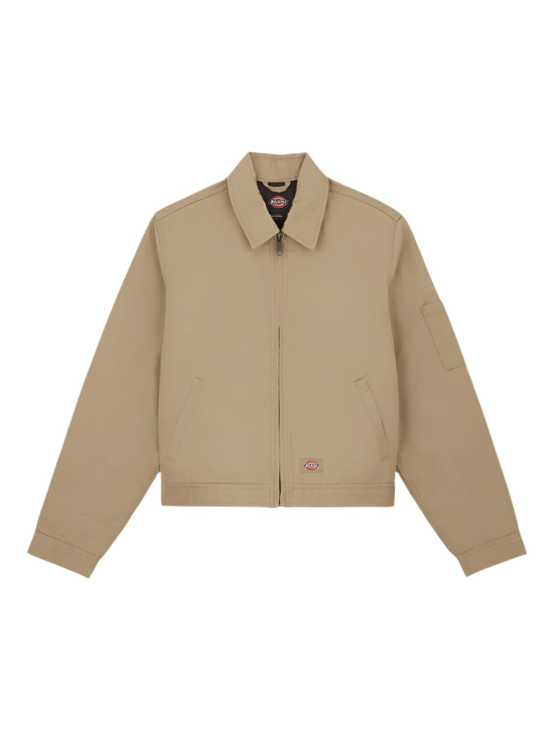 LINED EISENHOWER CROPPED JACKET KHAKI