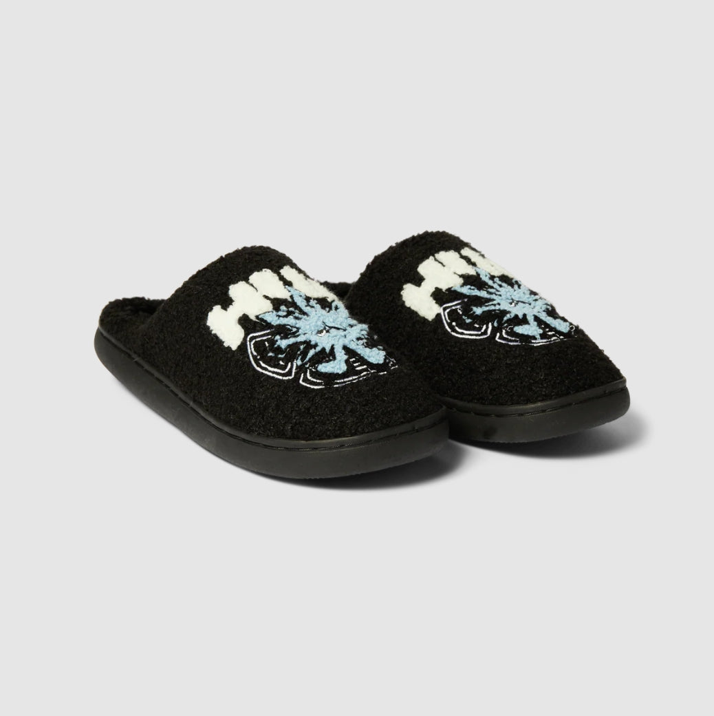 SNOW ANGEL FUZZY SLIPPER BLACK