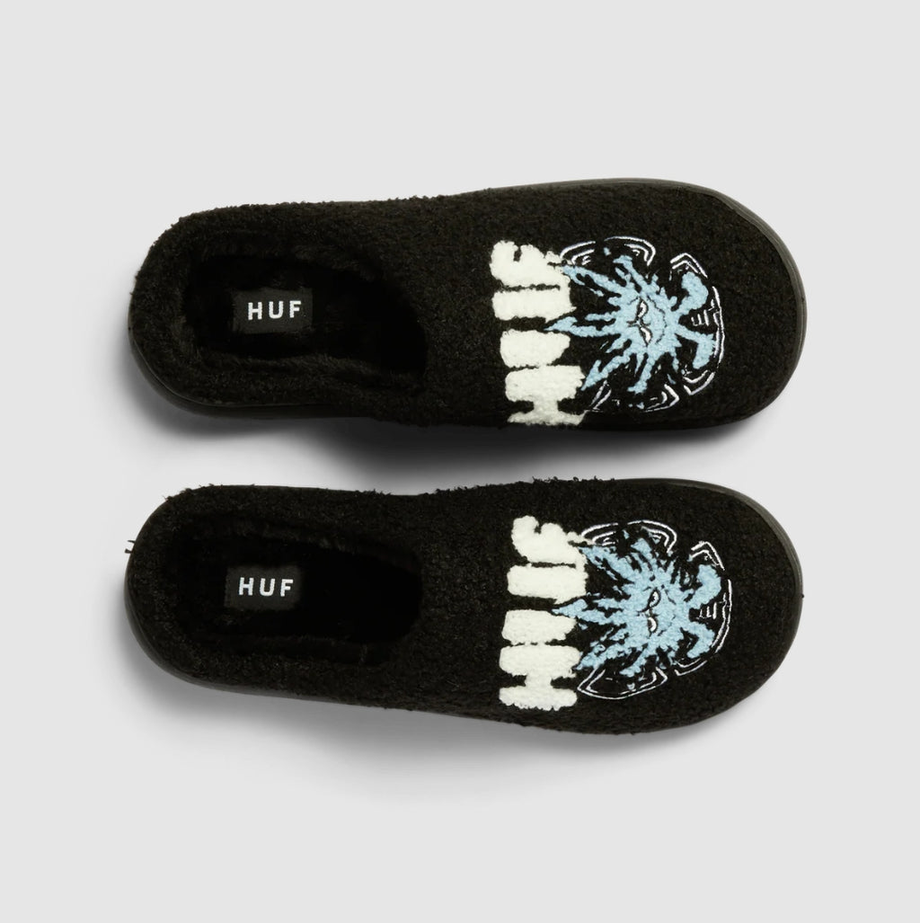 SNOW ANGEL FUZZY SLIPPER BLACK