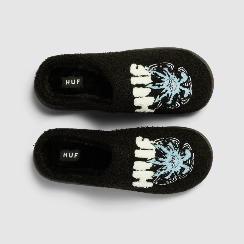 SNOW ANGEL FUZZY SLIPPER BLACK