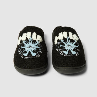 SNOW ANGEL FUZZY SLIPPER BLACK