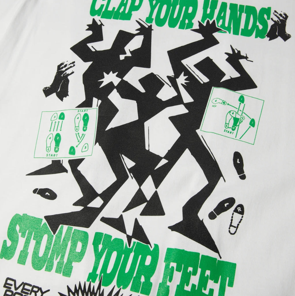 EVERYBODY GET LOOSE TEE WHITE