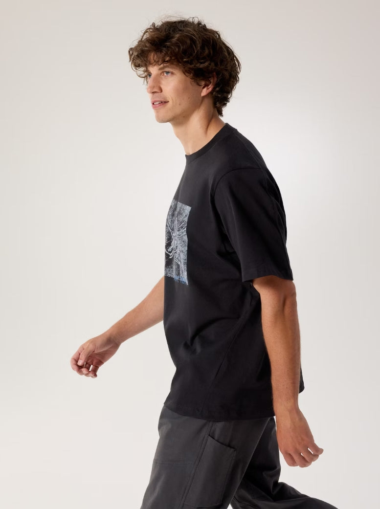 KRAGG COTTON LITHOGRAPHICA TEE BLACK