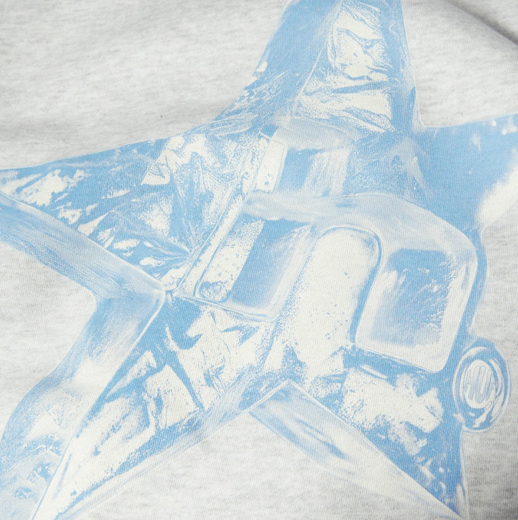 ICE STAR P/O HOODIE HEATHER GREY