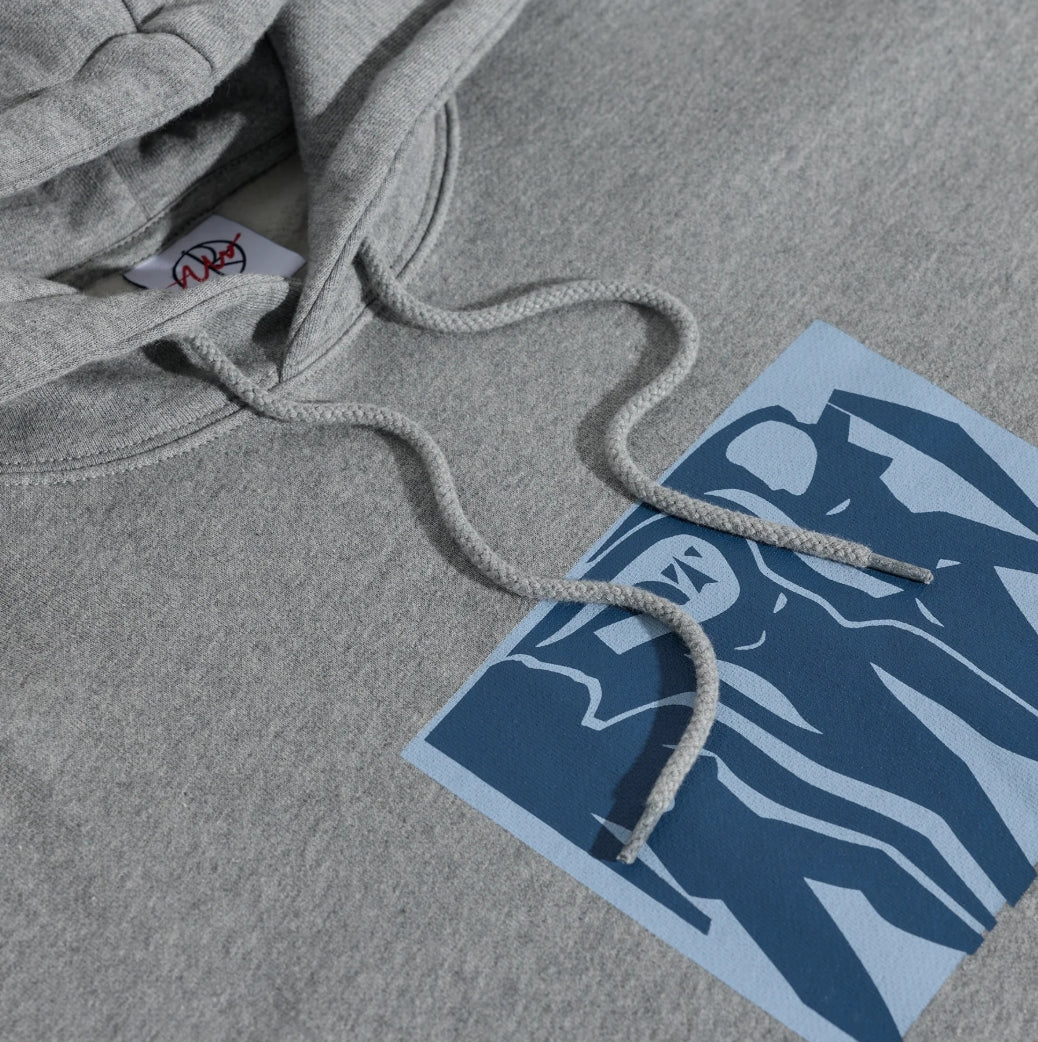 CUT OUTS DAVE HOODIE HEATHER GREY