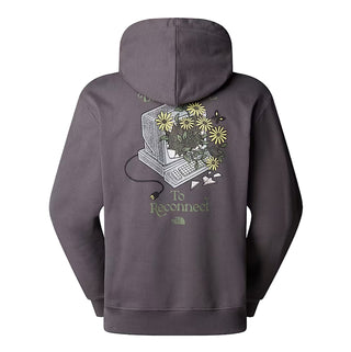CONNECT RELAXED GRAPHIC HOODIE ANTHRACITE GREY