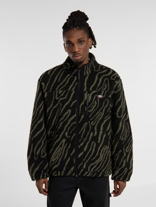 MOUNT HOPE PRINTED FLEECE BLACK