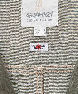 JAPANESE SLUB DENIM JACKET DARK SAGE