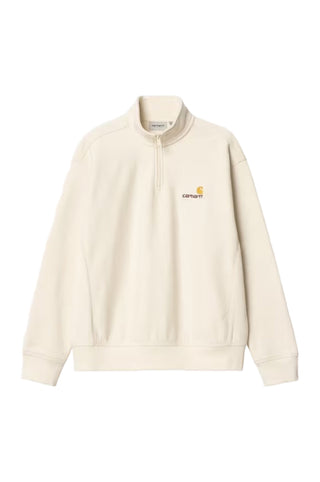 HALF ZIP AMERICAN SCRIPT NATURAL