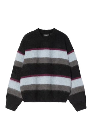 W'MERLIN SWEATER SUNDLING STRIPE/CITADEL