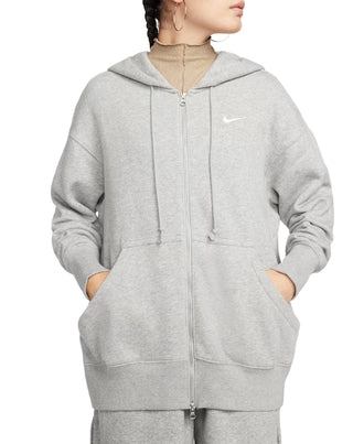 W' PHOENIX FLEECE OVERSIZED HOODIE DARK GREY HEATHER