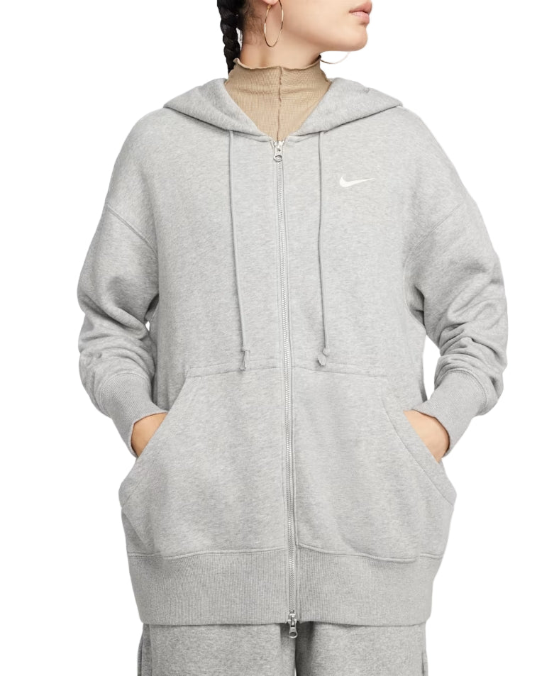 W' PHOENIX FLEECE OVERSIZED HOODIE DARK GREY HEATHER