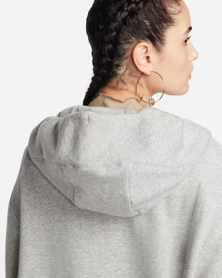 W' PHOENIX FLEECE OVERSIZED HOODIE DARK GREY HEATHER