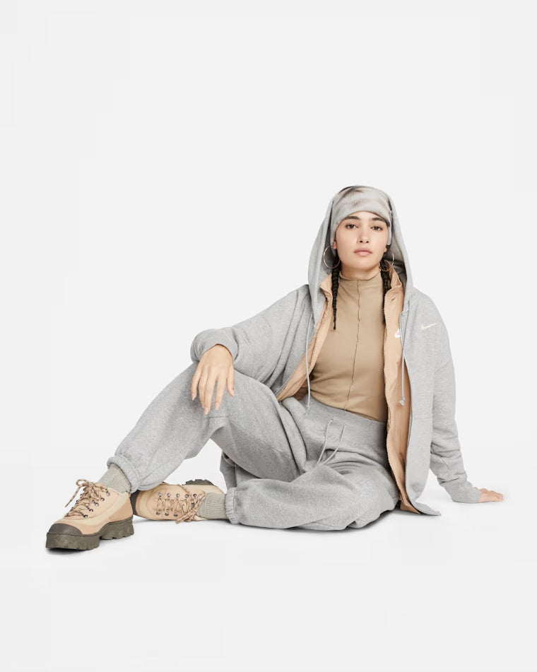 W' PHOENIX FLEECE OVERSIZED HOODIE DARK GREY HEATHER