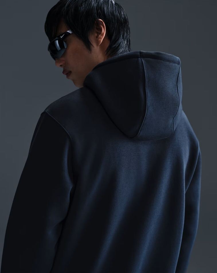 FULL-ZIP FLEECE HOODIE OBSIDIAN
