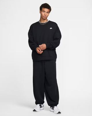 MEN'S OVERSIZED FRENCH TERRY TROUSERS BLACK