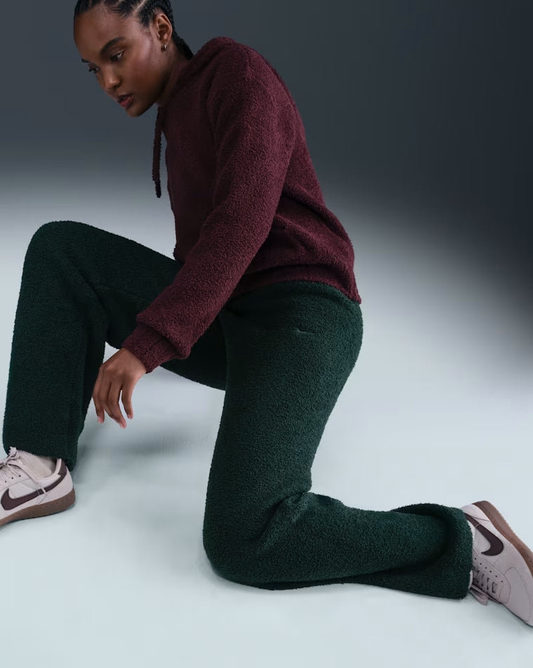 W' PHOENIX COSY BOUCLÉ KNIT TROUSERS SEAWEED