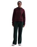 W' PHOENIX COSY BOUCLÉ KNIT TROUSERS SEAWEED