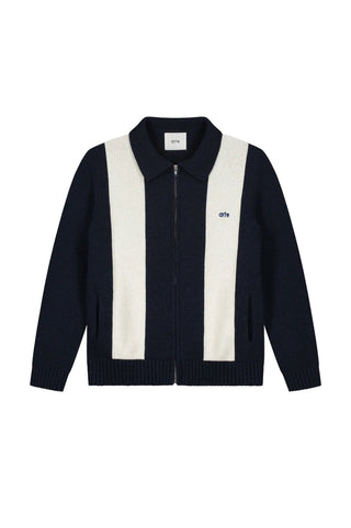 CARDIGAN BLUE/WHITE