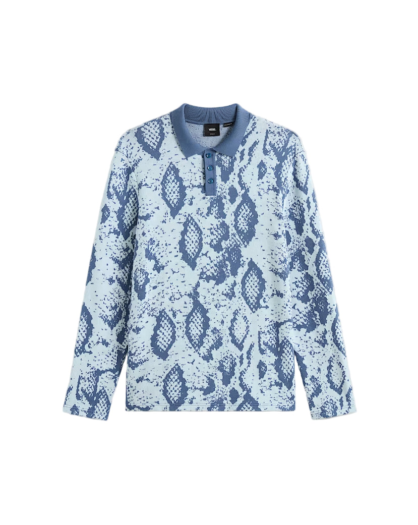 RAW INSTINCT L/S POLO MORNING SKY