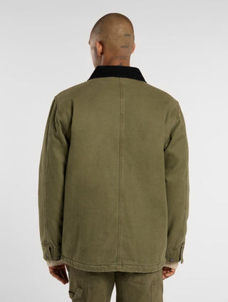 LINED CHORE CANVAS JACKET MILITARY