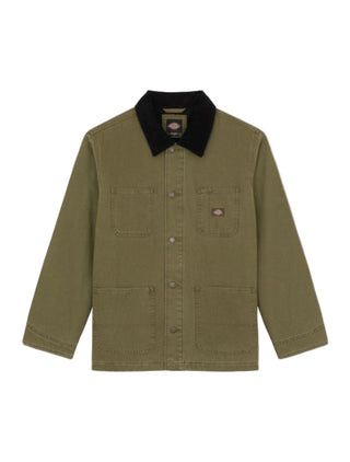 LINED CHORE CANVAS JACKET MILITARY