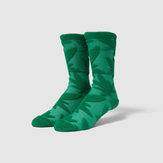 REVERSE LOOP ABSTRACT SOCK GREEN