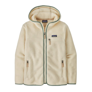 W' RETRO PILE FLEECE HOODY NATURAL