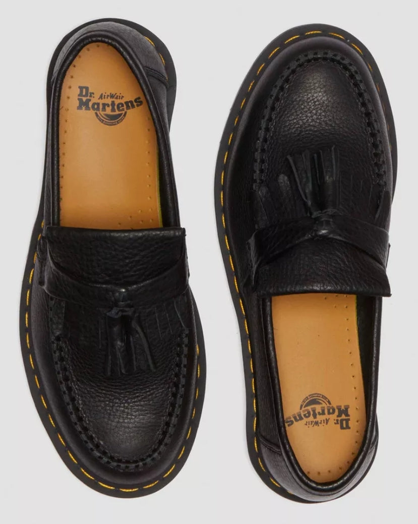 ADRIAN AMBASSADOR SOFT LEATHER TASSEL LOAFER BLACK