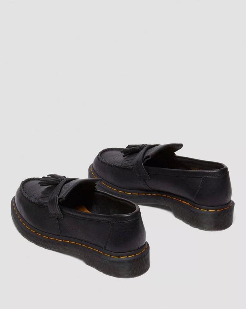 ADRIAN AMBASSADOR SOFT LEATHER TASSEL LOAFER BLACK