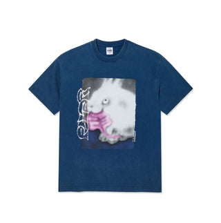 RABBIT TEE WASHED BLUE