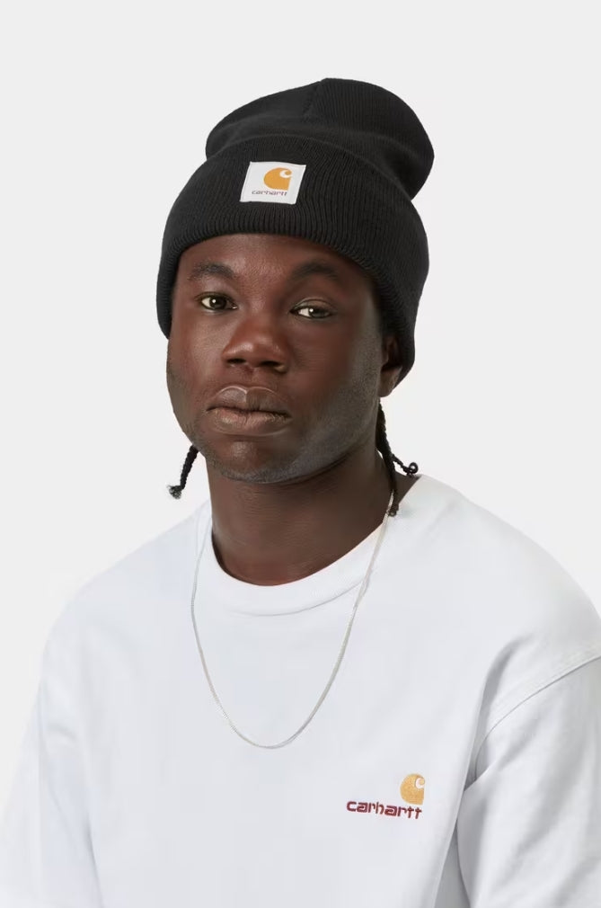 ACRYLIC WATCH HAT BLACK