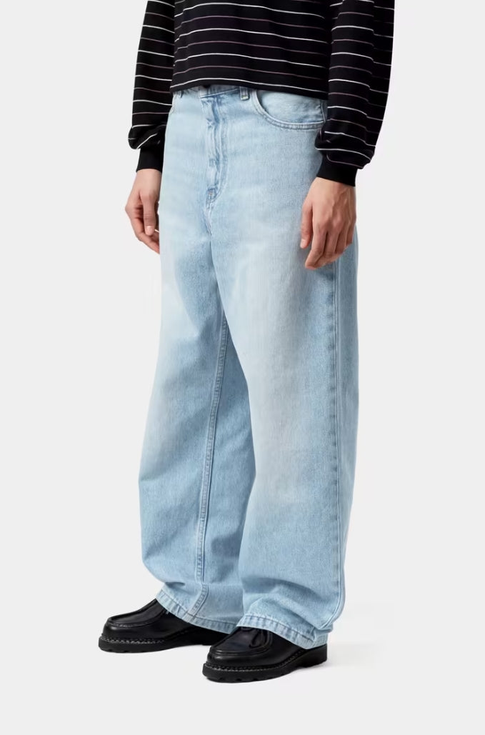 W' BRANDON PANT BLUE WORN BLEACHED