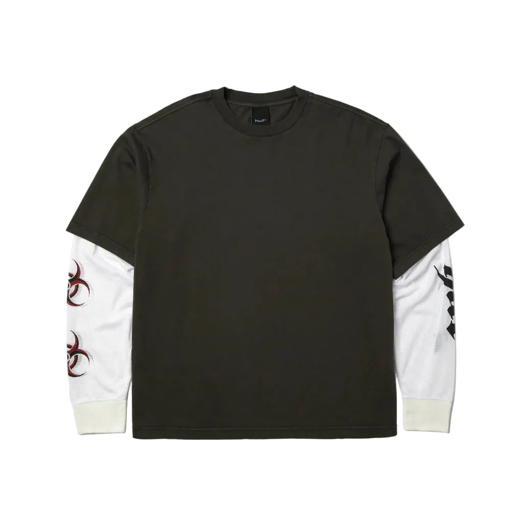LEON LS DOUBLE LAYER TOP VINTAGE BLACK