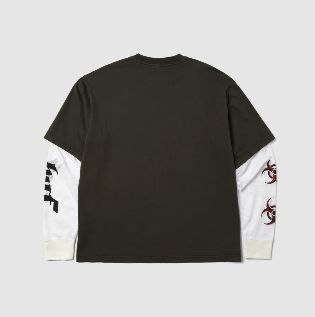 LEON LS DOUBLE LAYER TOP VINTAGE BLACK