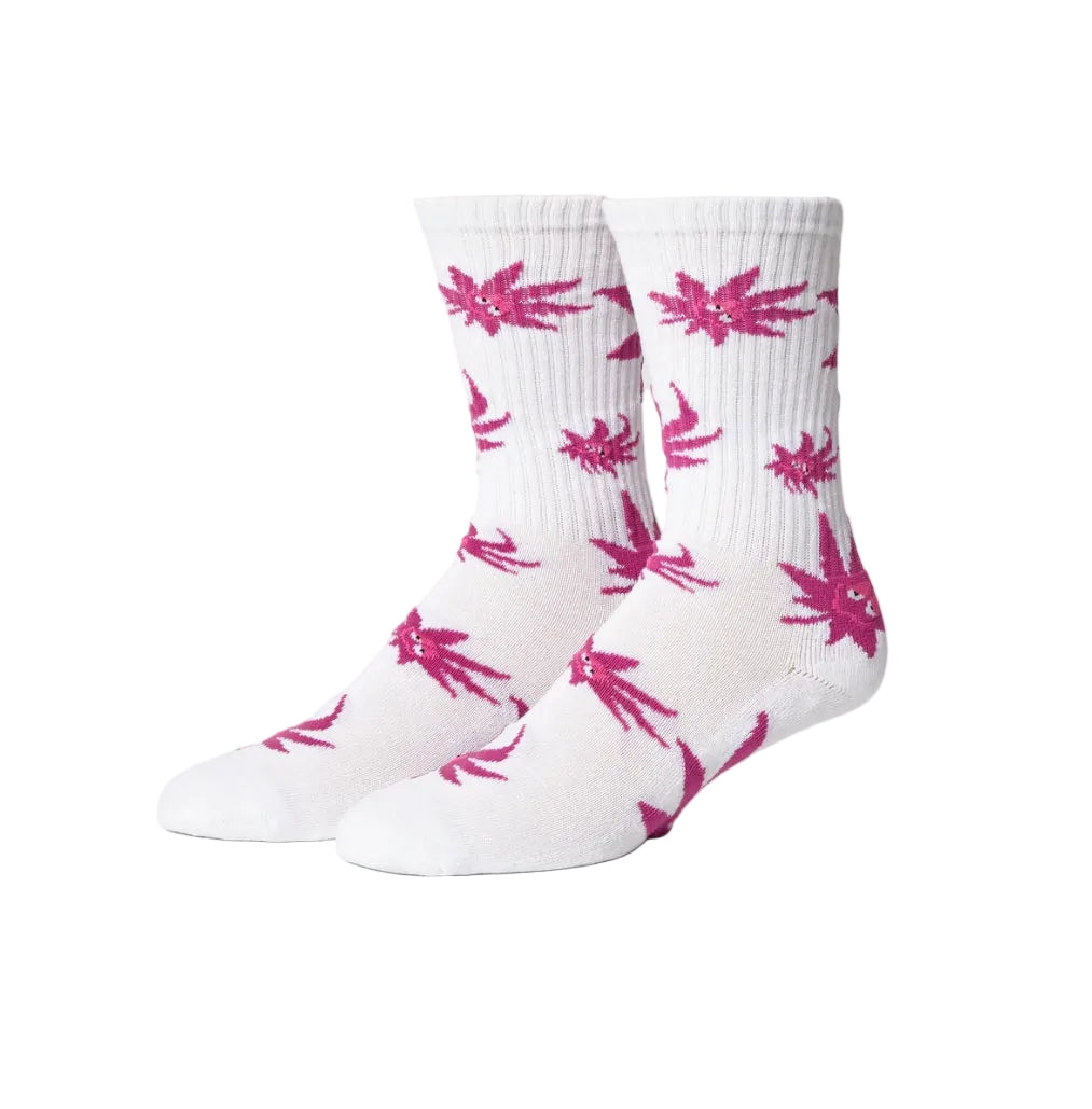GREEN BUDDY EXHALE SOCKS WHITE