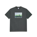 BEACH WALK TEE GRAPHITE/GREEN