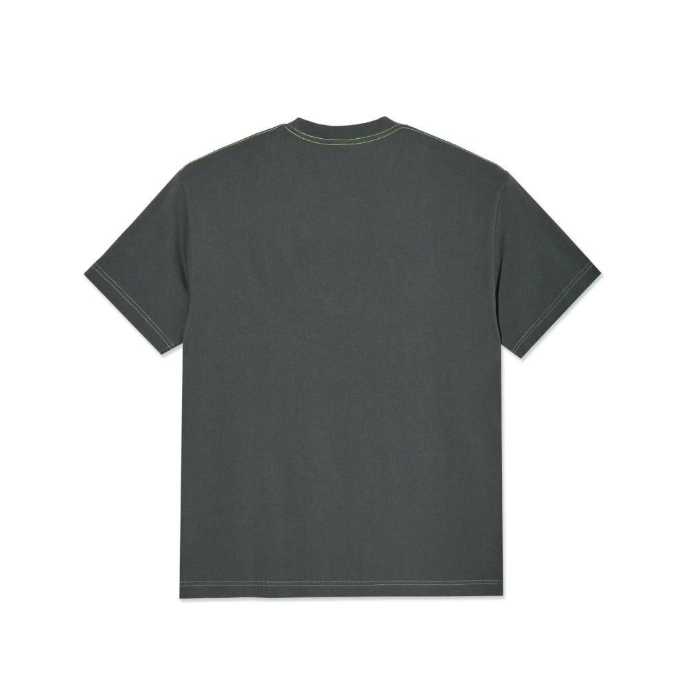 BEACH WALK TEE GRAPHITE/GREEN