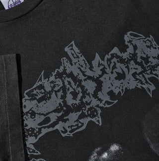 BAND TEE SILVER BLACK