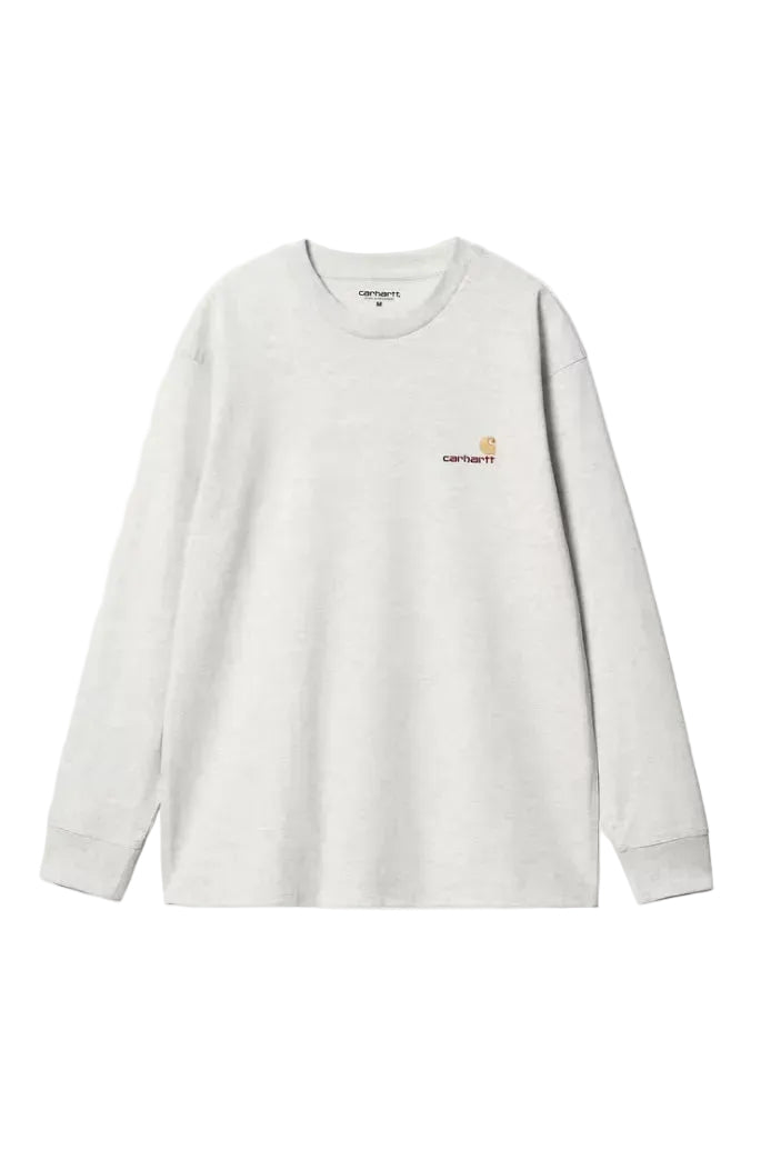 AMERICAN SCRIPT L/S ASH HEATHER