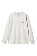 AMERICAN SCRIPT L/S ASH HEATHER