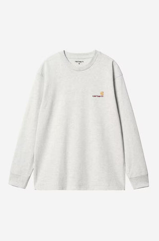 AMERICAN SCRIPT L/S ASH HEATHER