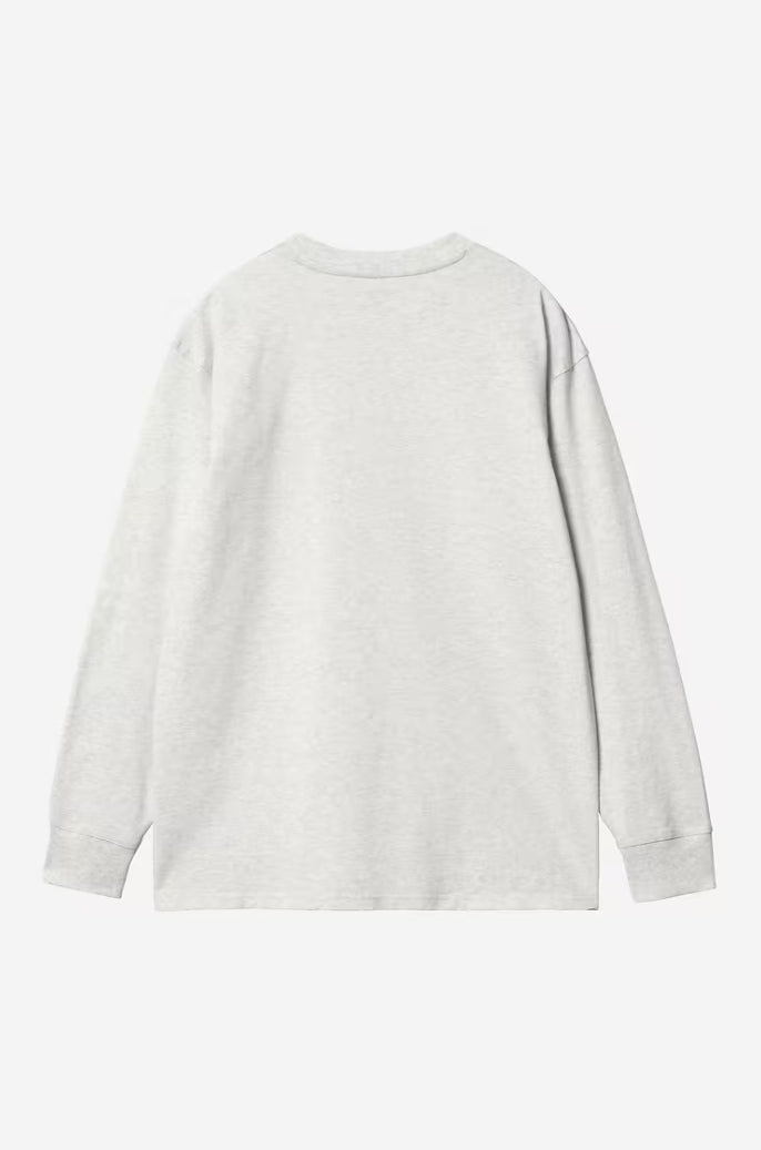 AMERICAN SCRIPT L/S ASH HEATHER