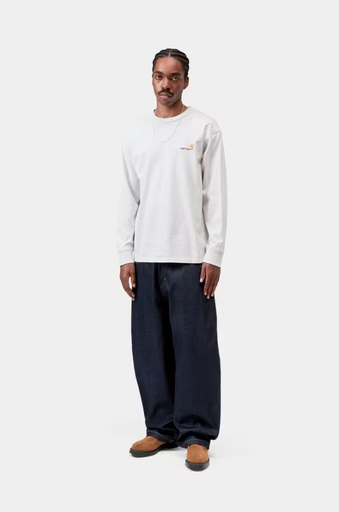 AMERICAN SCRIPT L/S ASH HEATHER