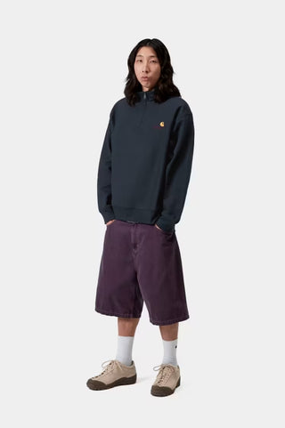 HALF ZIP AMERICAN SCRIPT DEEP NIGHT