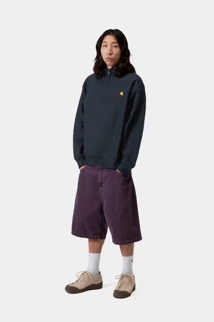 HALF ZIP AMERICAN SCRIPT DEEP NIGHT