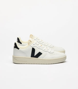 V-10 PRIME LEATHER WHITE BLACK