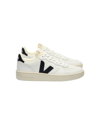 V-10 PRIME LEATHER WHITE BLACK