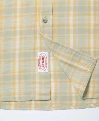 CHECKERED OMBRE SHIRT MUSTARD